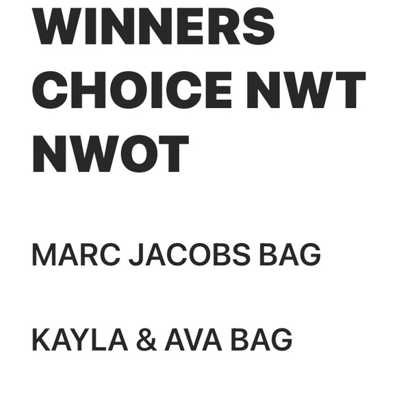 VARIOUS Handbags - ‼️LOW START WINNERS CHOICE  MARC JACOBS   KAYLA AVA